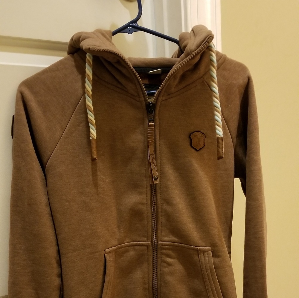 Naketano womens zip hoodie small